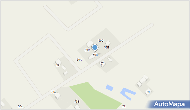 Glincz, Wierzbowa, 59B, mapa Glincz