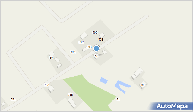 Glincz, Wierzbowa, 67, mapa Glincz