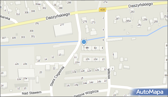 Gliwice, Witosa Wincentego, 8k, mapa Gliwic