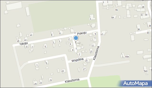 Gliwice, Wiosenna, 5, mapa Gliwic