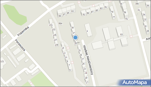 Gliwice, Wielkiej Niedźwiedzicy, 33, mapa Gliwic