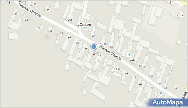 Głogówek, Wielkie Oracze, 19, mapa Głogówek