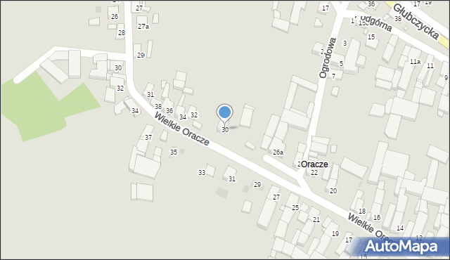 Głogówek, Wielkie Oracze, 30, mapa Głogówek