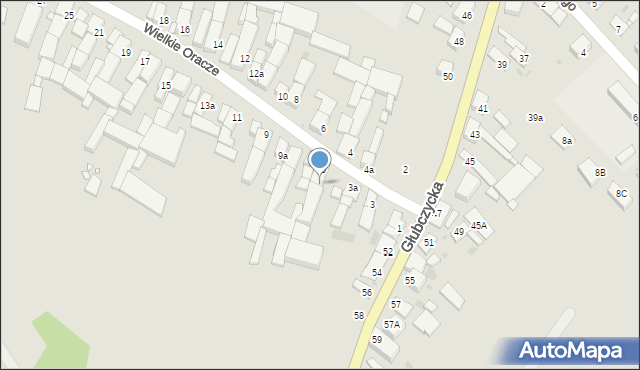 Głogówek, Wielkie Oracze, 7, mapa Głogówek