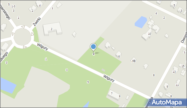 Głowno, Wigury Stanisława, inż. pil., 4, mapa Głowno