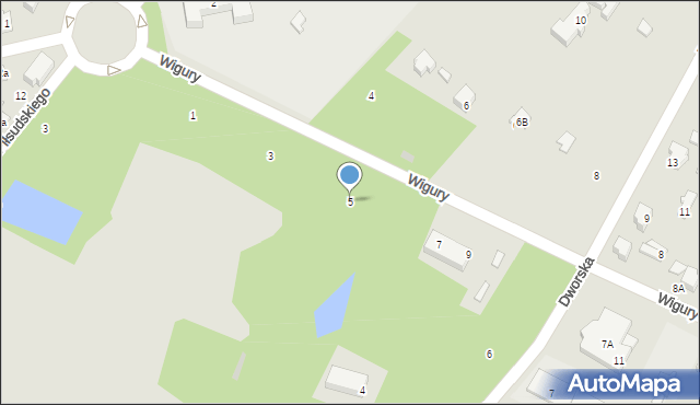 Głowno, Wigury Stanisława, inż. pil., 5, mapa Głowno