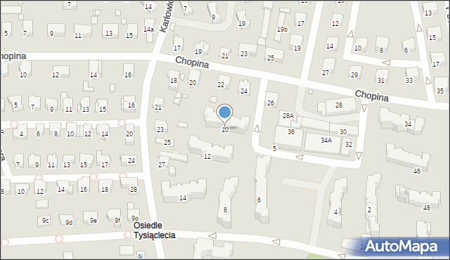 Głuchołazy, Wieniawskiego, 10, mapa Głuchołazy