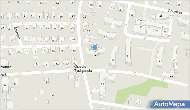 Głuchołazy, Wieniawskiego, 14, mapa Głuchołazy