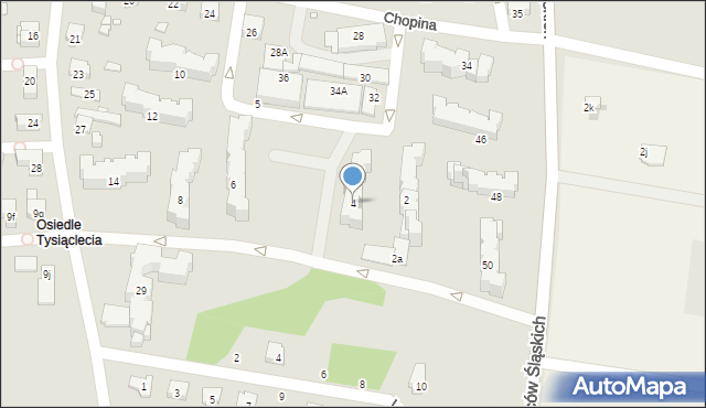 Głuchołazy, Wieniawskiego, 4, mapa Głuchołazy