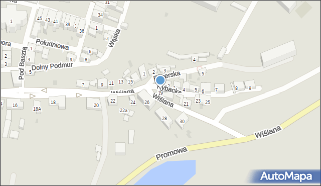 Gniew, Wiślana, 19, mapa Gniew