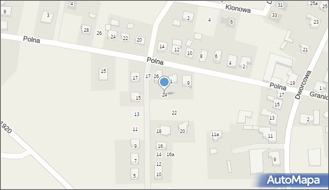 Gnieżdżewo, Wiejska, 24, mapa Gnieżdżewo