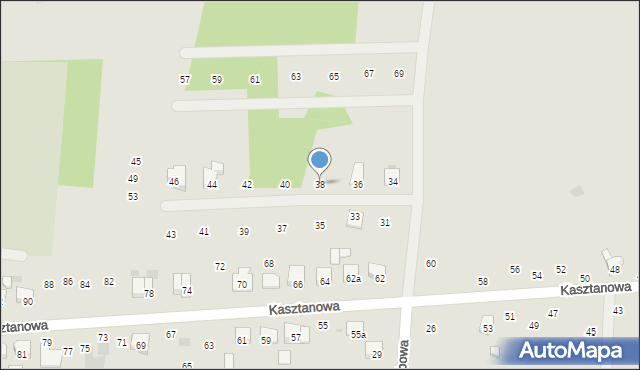 Gogolin, Wierzbowa, 38, mapa Gogolin