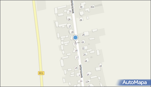 Gołąb, Wiśniowa, 21, mapa Gołąb