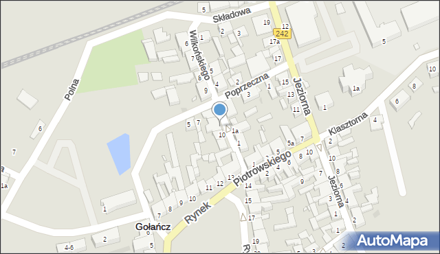 Gołańcz, Wilkońskiego, 9a, mapa Gołańcz