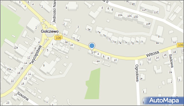 Golczewo, Witosa Wincentego, 2, mapa Golczewo