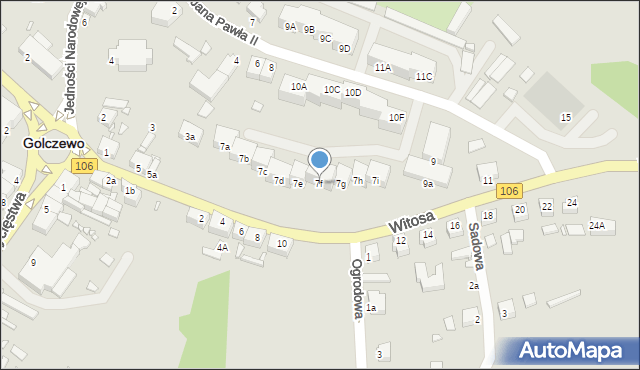 Golczewo, Witosa Wincentego, 7f, mapa Golczewo