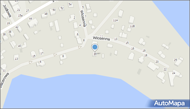 Gołdap, Wiosenna, 10, mapa Gołdap