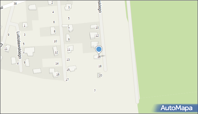 Golędzinów, Wieniawskiego Henryka, 16, mapa Golędzinów