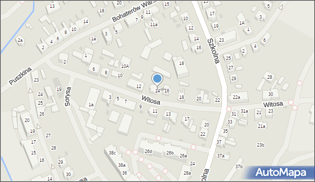 Goleniów, Witosa Wincentego, 14, mapa Goleniów