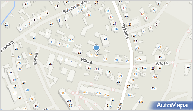 Goleniów, Witosa Wincentego, 16, mapa Goleniów