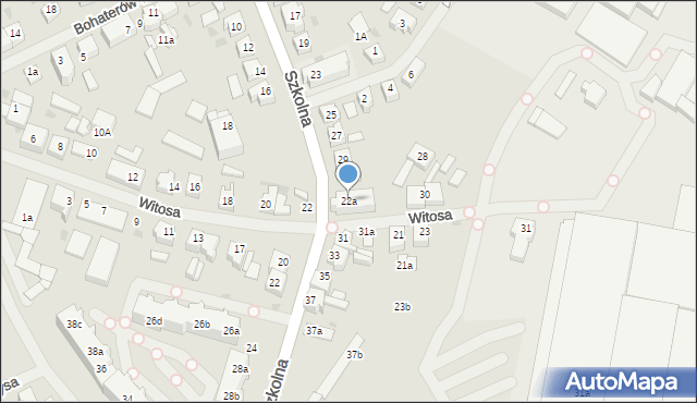Goleniów, Witosa Wincentego, 22a, mapa Goleniów