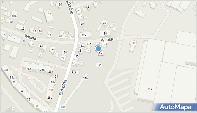 Goleniów, Witosa Wincentego, 23a, mapa Goleniów