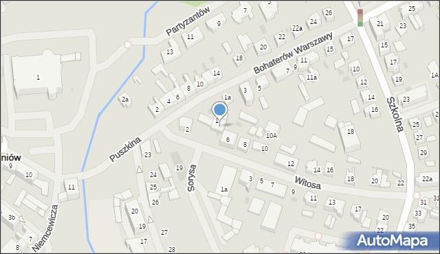 Goleniów, Witosa Wincentego, 4, mapa Goleniów