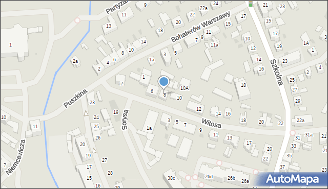 Goleniów, Witosa Wincentego, 8, mapa Goleniów