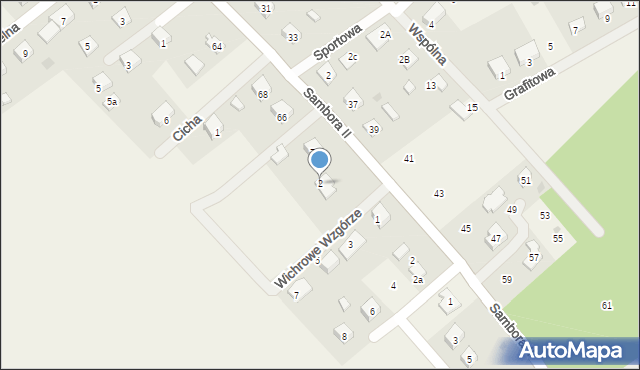 Gołubie, Wichrowe Wzgórze, 2, mapa Gołubie