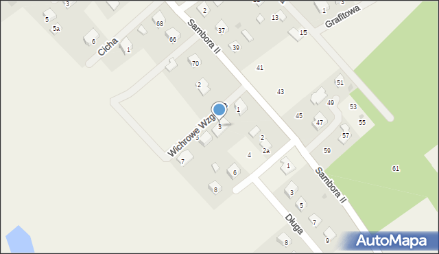 Gołubie, Wichrowe Wzgórze, 3, mapa Gołubie