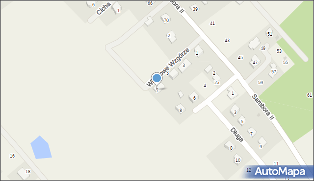 Gołubie, Wichrowe Wzgórze, 7, mapa Gołubie