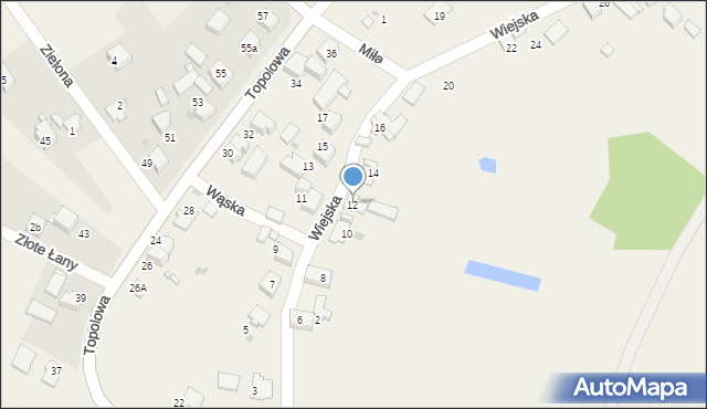 Góra, Wiejska, 12, mapa Góra