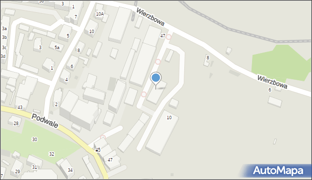 Góra, Wierzbowa, 17, mapa Góra