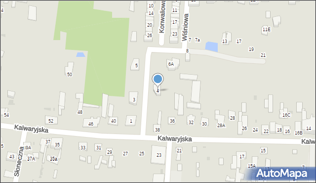 Góra Kalwaria, Wiśniowa, 4, mapa Góra Kalwaria