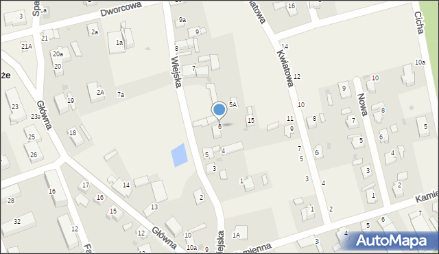 Górażdże, Wiejska, 6, mapa Górażdże