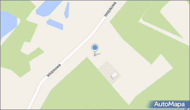 Goręczyno, Widokowa, 21, mapa Goręczyno