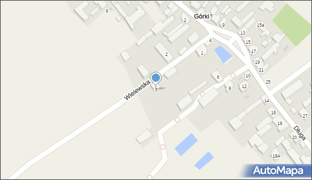 Górki, Wielewska, 3, mapa Górki
