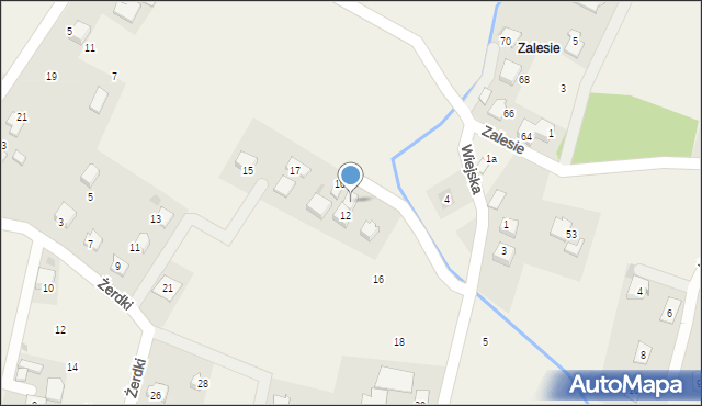 Górki Wielkie, Wiejska, 12a, mapa Górki Wielkie