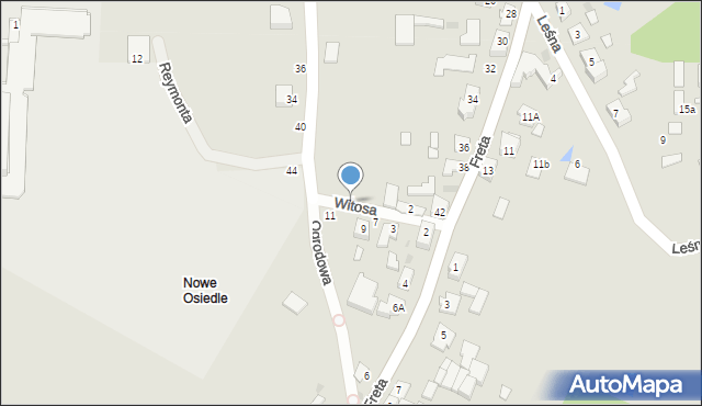 Górzno, Witosa Wincentego, 4, mapa Górzno