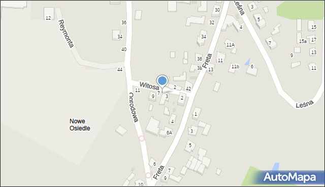 Górzno, Witosa Wincentego, 5, mapa Górzno