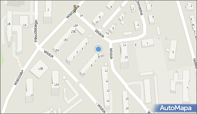 Gorzów Wielkopolski, Widok, 6, mapa Gorzów Wielkopolski