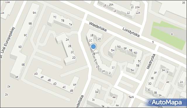 Gorzów Wielkopolski, Wiedeńska, 1E, mapa Gorzów Wielkopolski