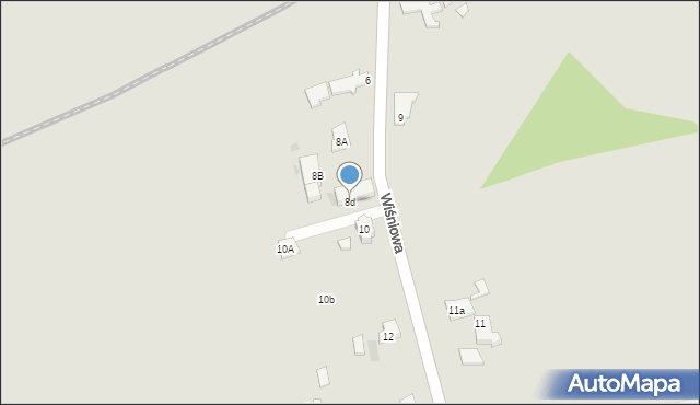 Gorzów Wielkopolski, Wiśniowa, 8d, mapa Gorzów Wielkopolski