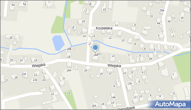 Gorzyce, Wiejska, 14A, mapa Gorzyce