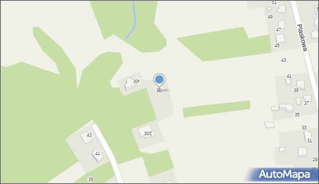 Gorzyce, Wierzbowa, 30j, mapa Gorzyce