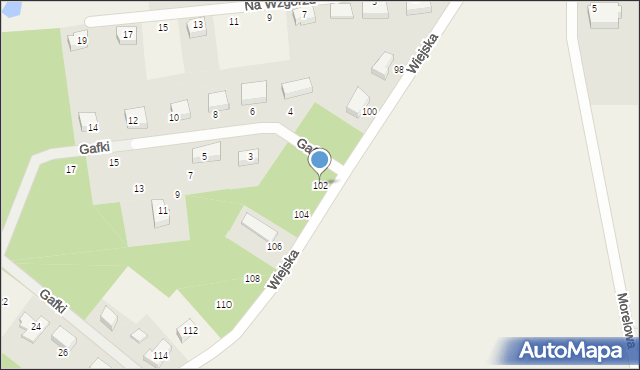 Gościcino, Wiejska, 102, mapa Gościcino