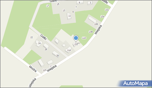 Gościcino, Wiejska, 112, mapa Gościcino