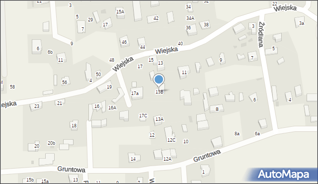 Gościcino, Wiejska, 13B, mapa Gościcino
