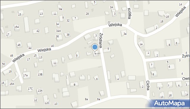 Gościcino, Wiejska, 7, mapa Gościcino