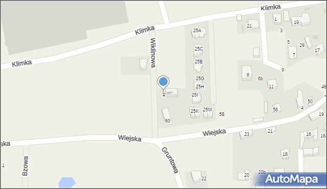 Gościcino, Wiklinowa, 4, mapa Gościcino